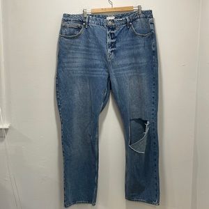 Good American High Rise Cotton Boyfriend Jeans